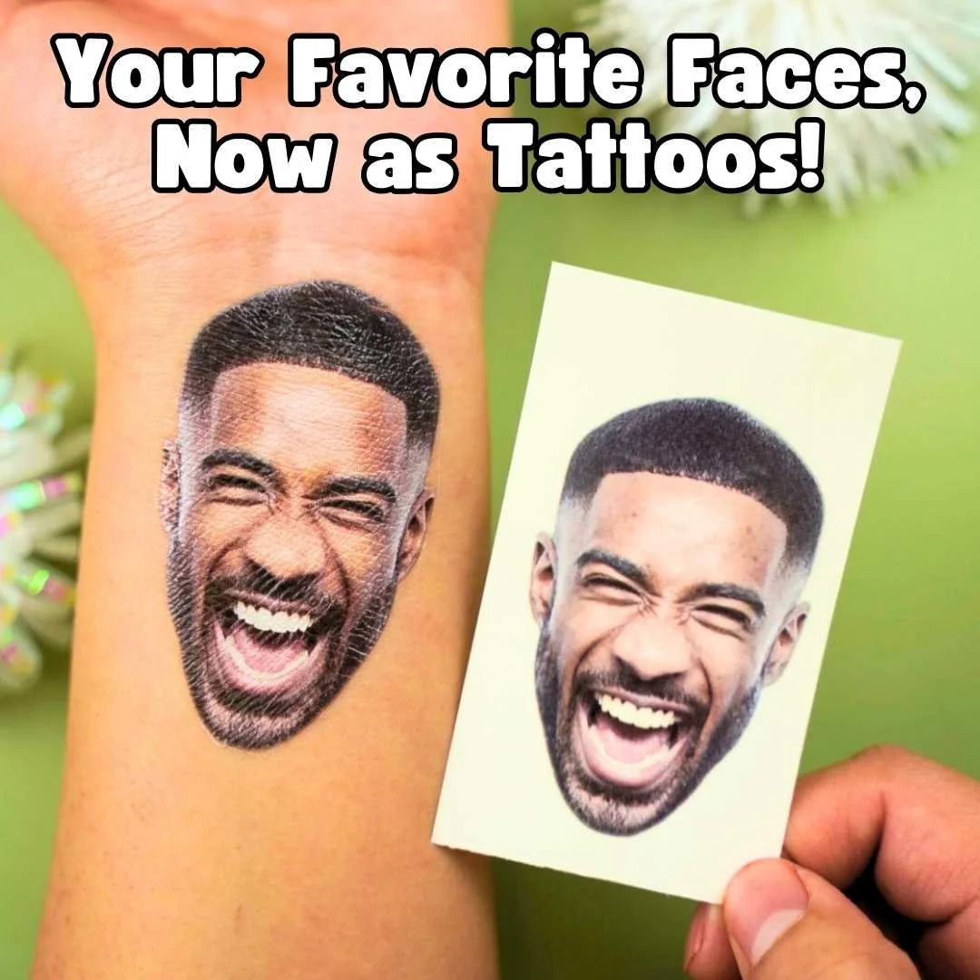 Tatouage Temporaire Visage Personnalisé Zevlo™