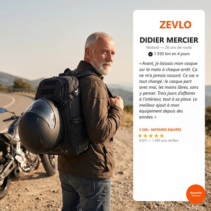 Sac à Dos Spécial Moto Zevlo™