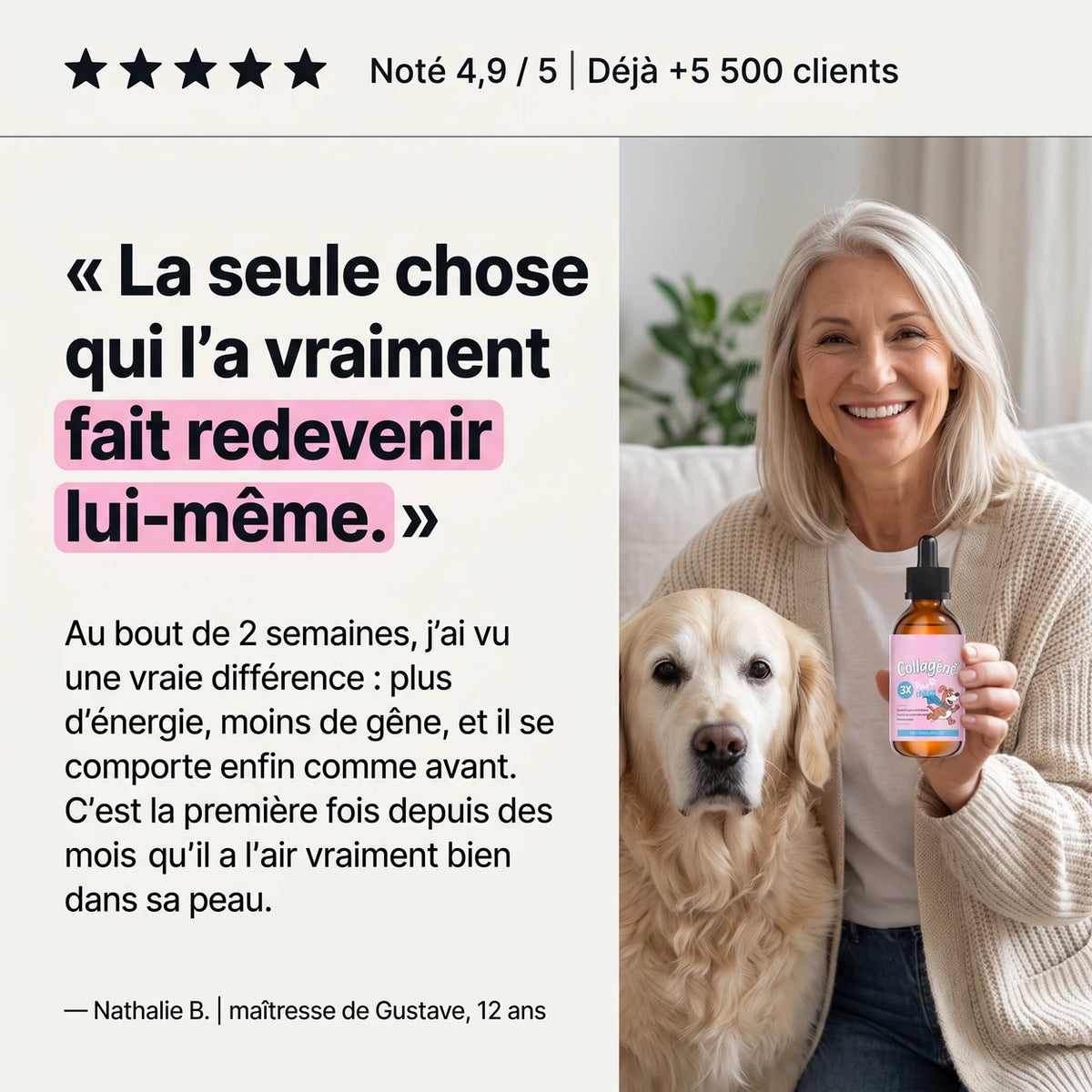 4 Collagène Liquide Premium pour Chiens – Zevlo™