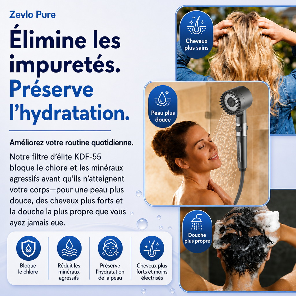 Pommeau de Douche Filtrant Zevlo Pure®