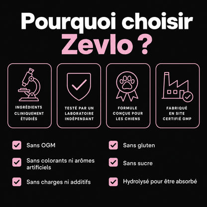 6 Collagène Liquide Premium pour Chiens – Zevlo™