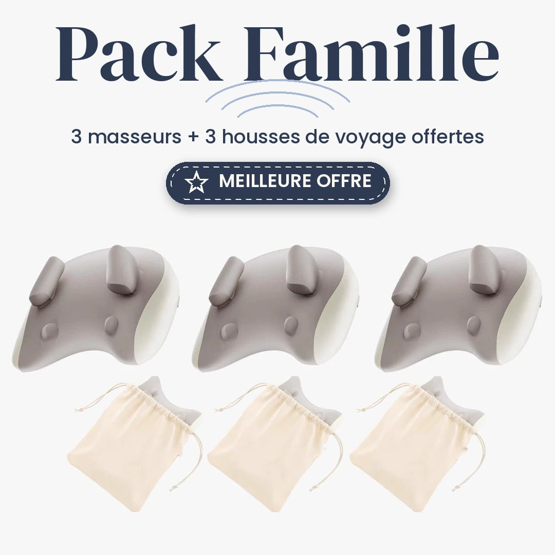 Nuquéo™ - Masseur Chaleur Détente Famille