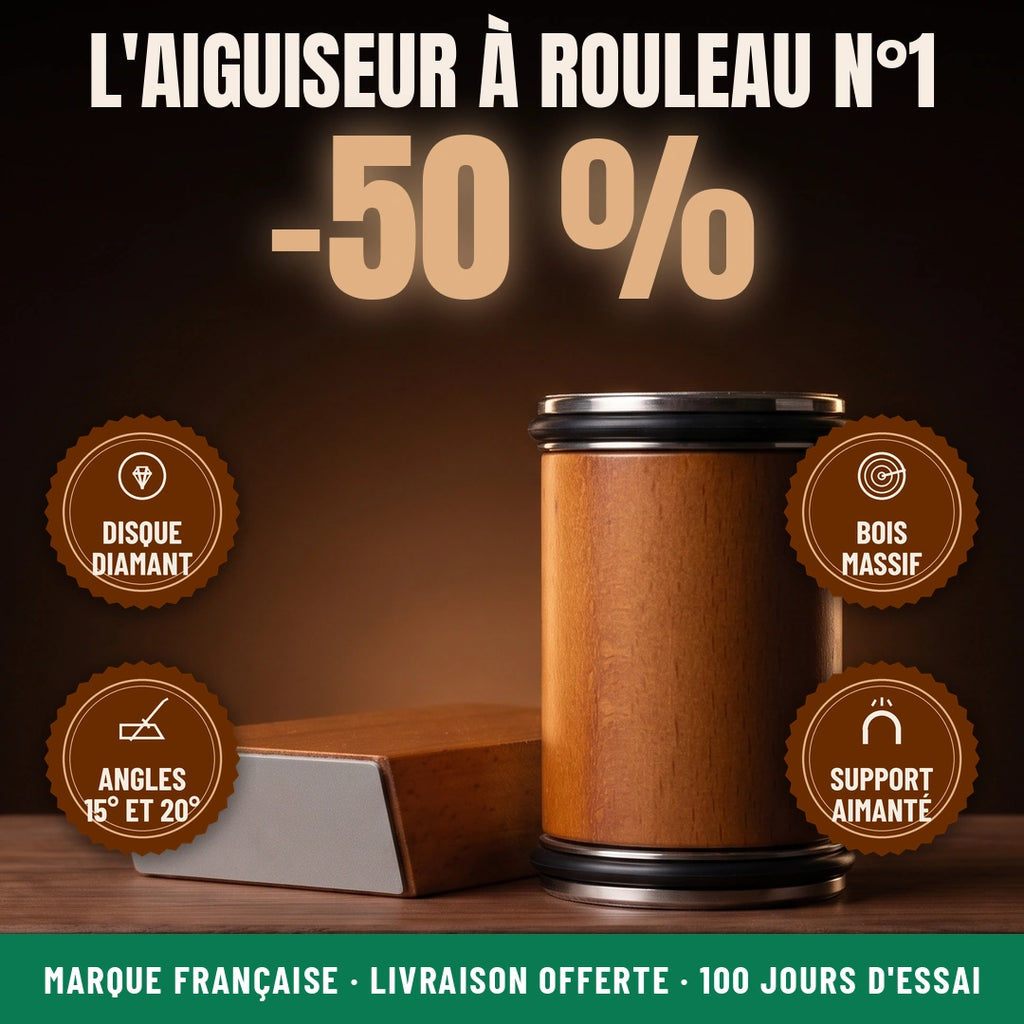AffûtRoll™ - Aiguiseur à Rouleau