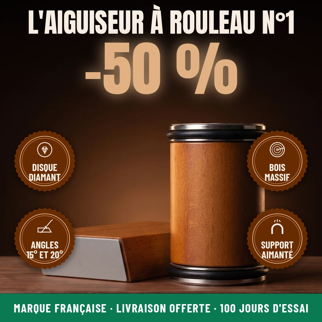 AffûtRoll™ - Aiguiseur à Rouleau