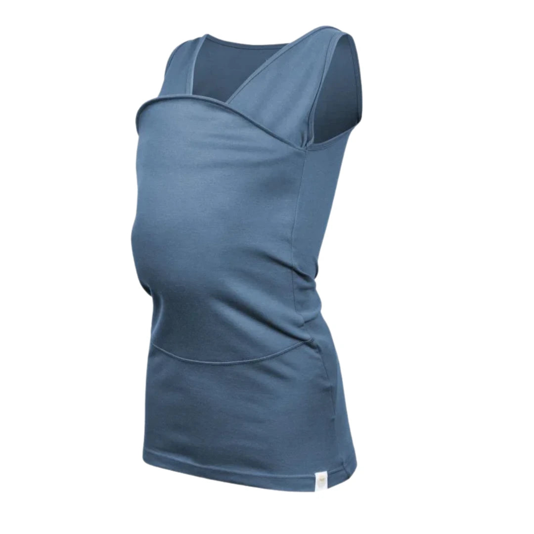 T-Shirt Kangourou Zevlo, coloris bleu, coupe Maman