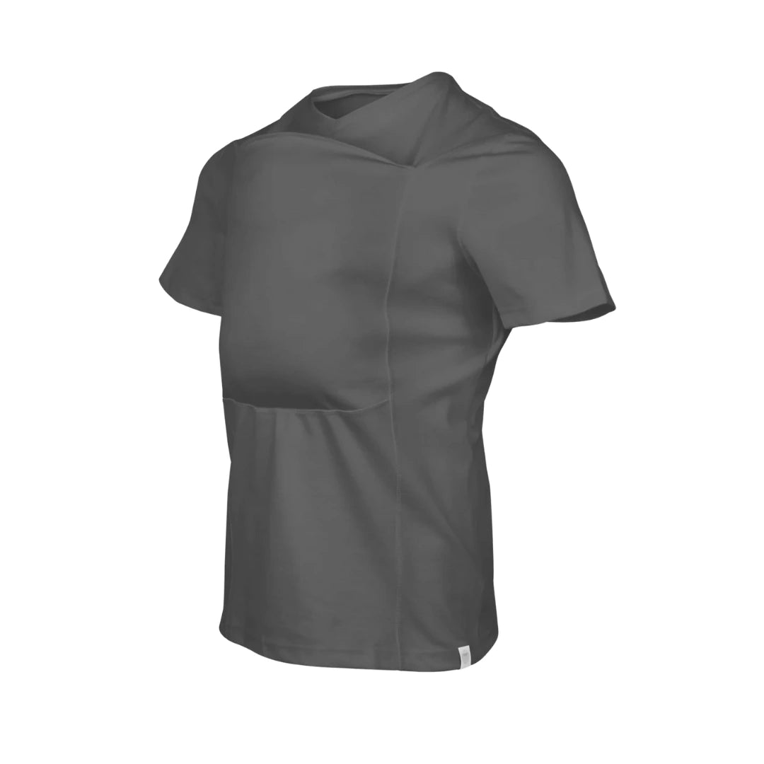 T-Shirt Kangourou Zevlo, coloris gris, coupe Papa