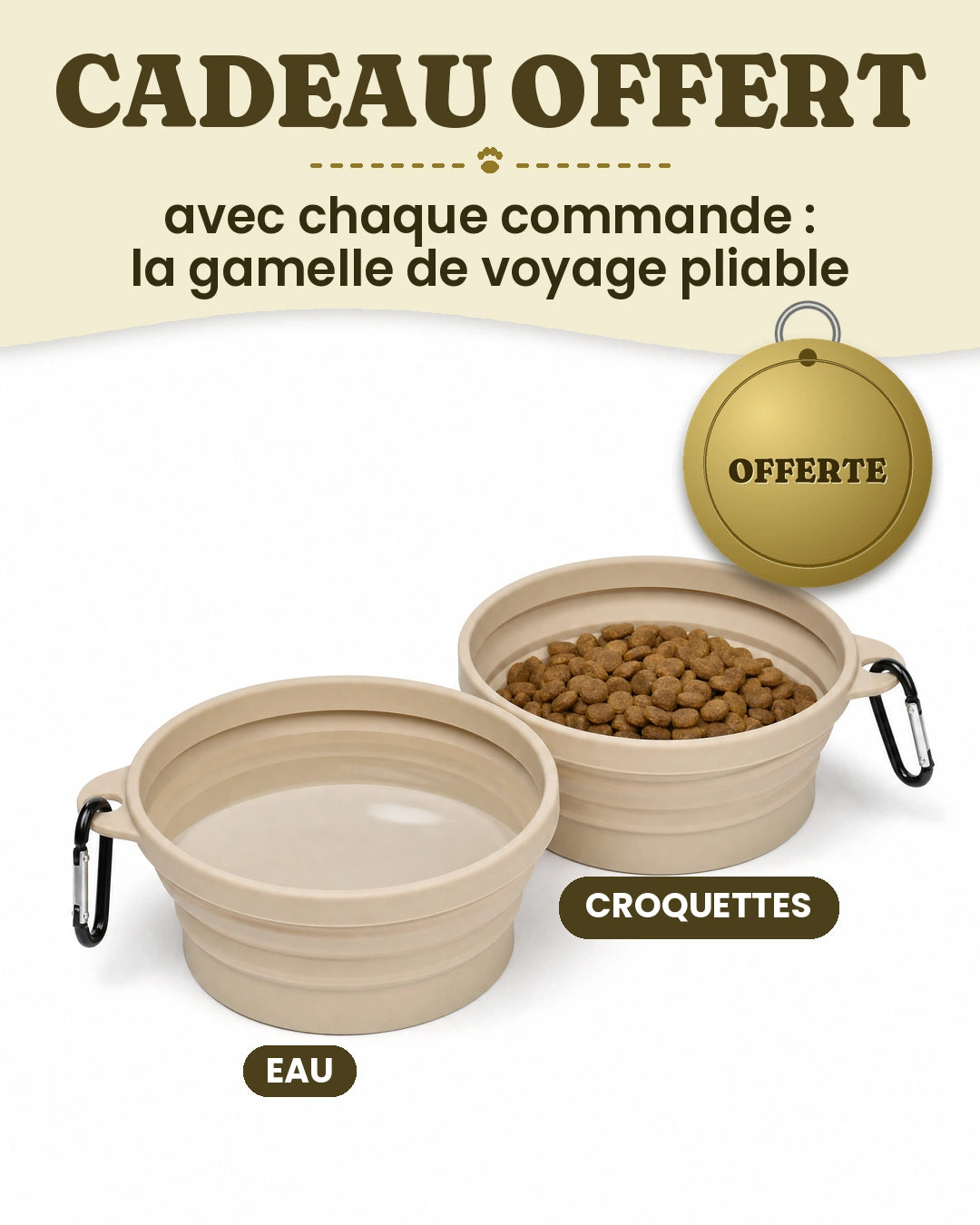 Gamelle de voyage pliable Anti-Choc™