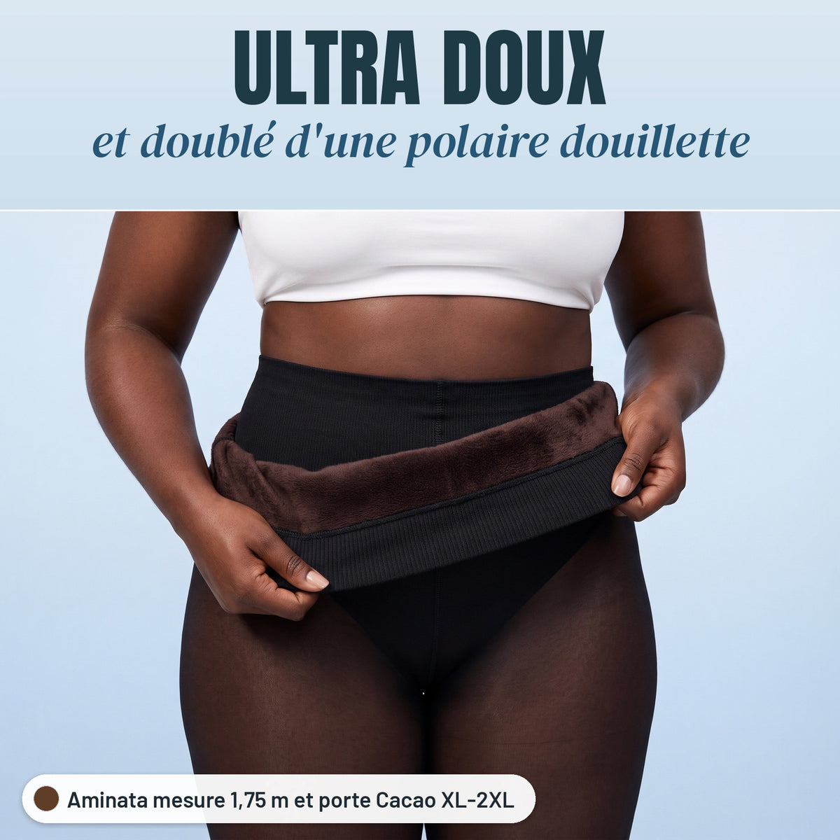 Polarissime™ - Collant Polaire Gainant Cacao