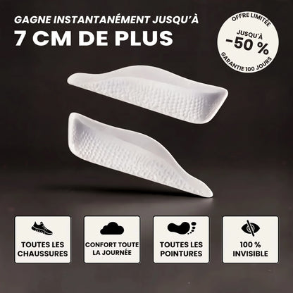 Élévo : jusqu'à 7 cm de plus, invisible, confortable toute la journée