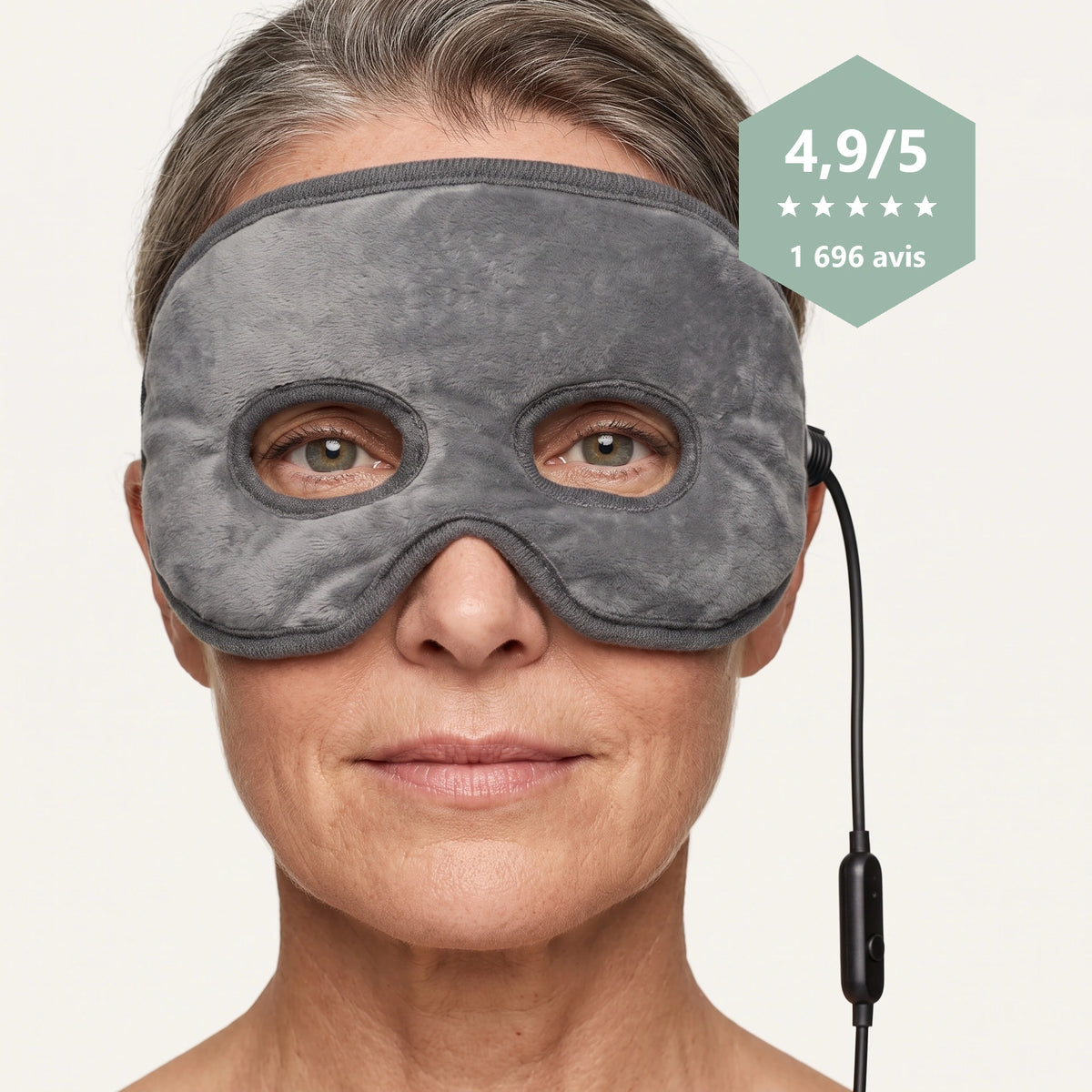 Masque chauffant Zevlo porté sur le visage