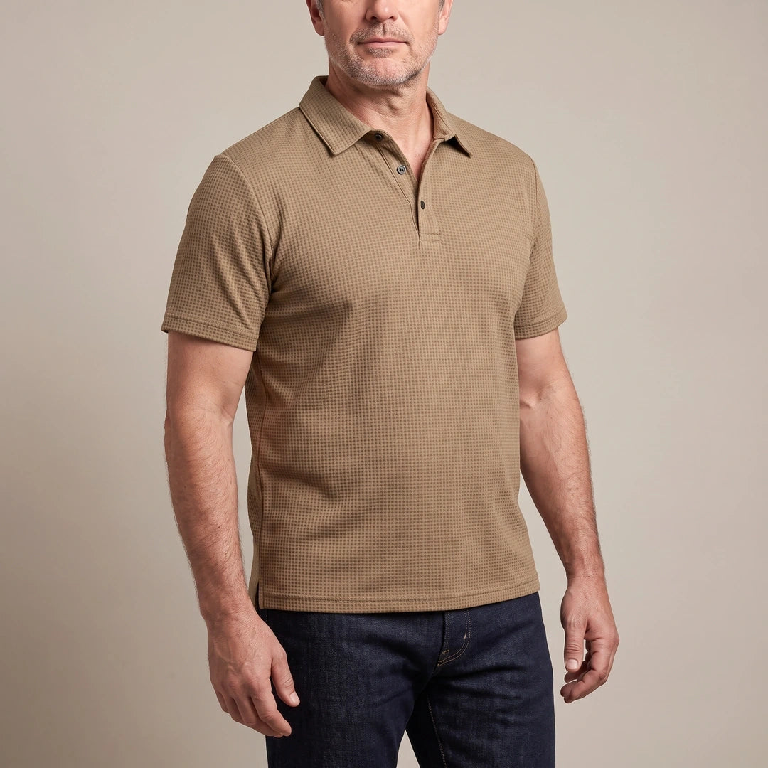 Polo porté — Beige Camel