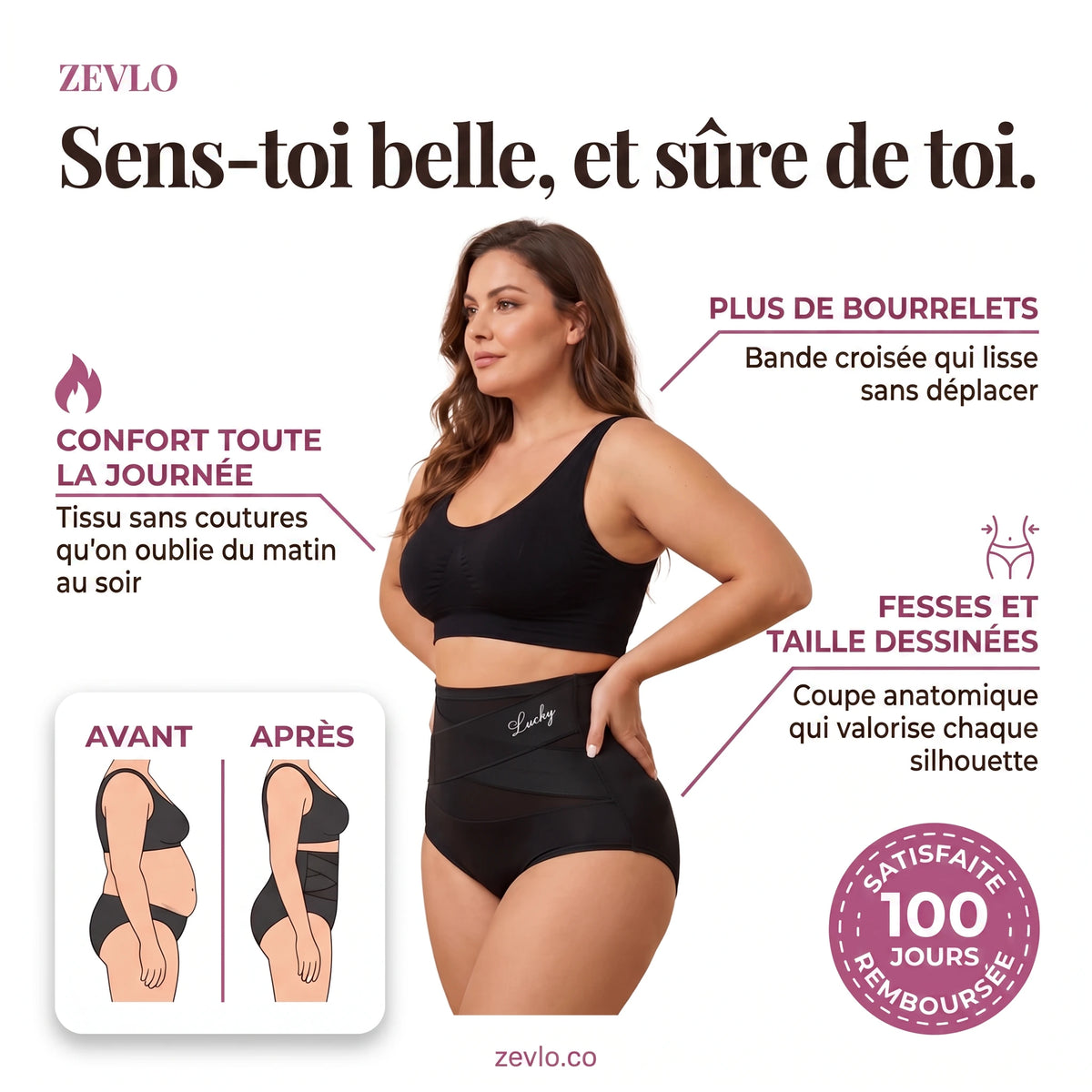 Culotte Gainante Ventre Lisse Zevlo™