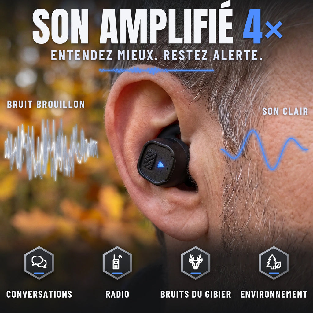 SilenTir™ - Bouchons Tactiques de Protection