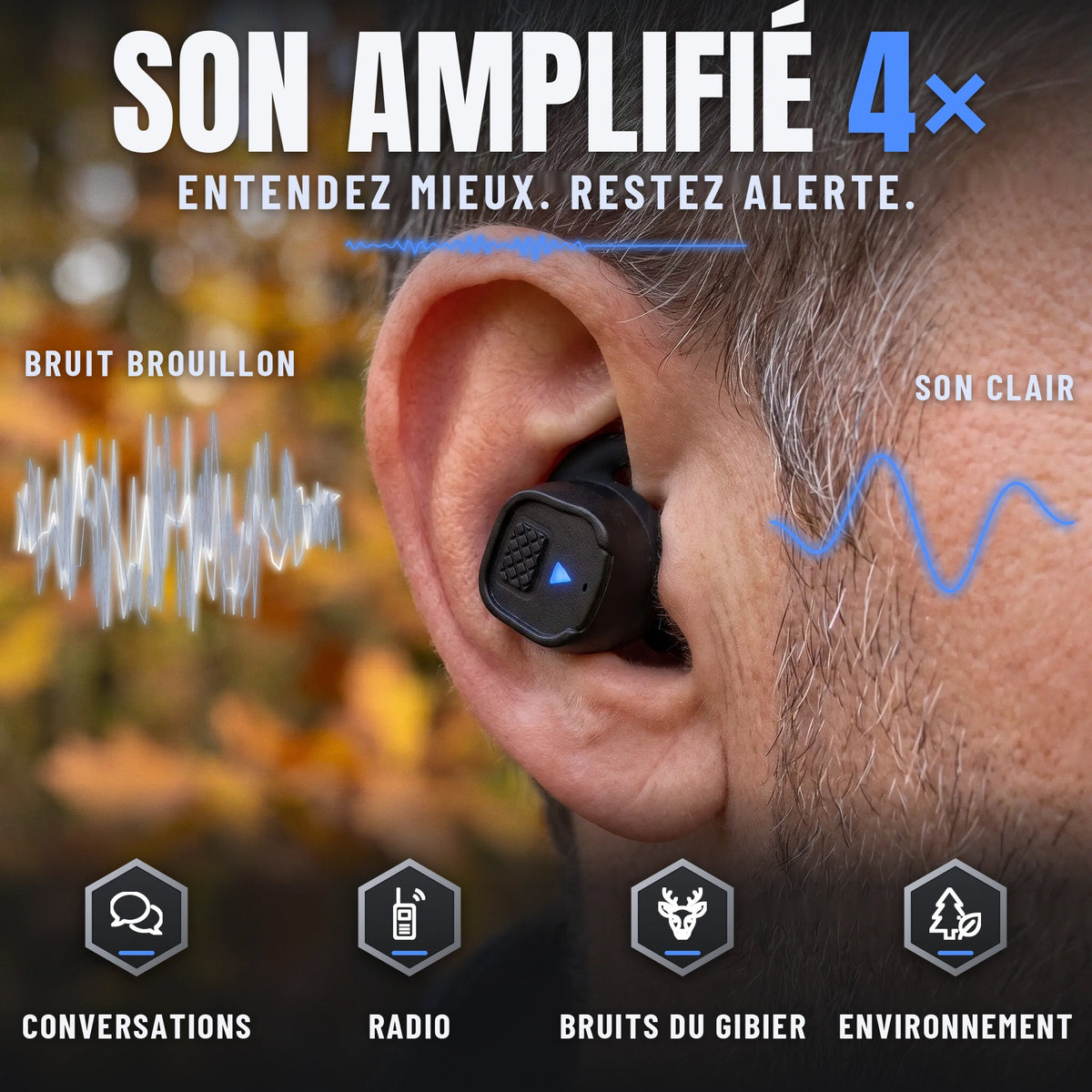 SilenTir™ - Bouchons Tactiques de Protection