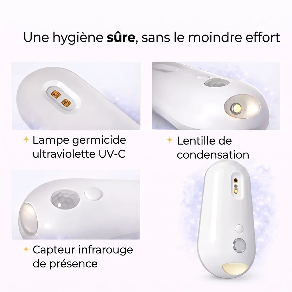 Nettoyeur WC Automatique à UV Zevlo - composants