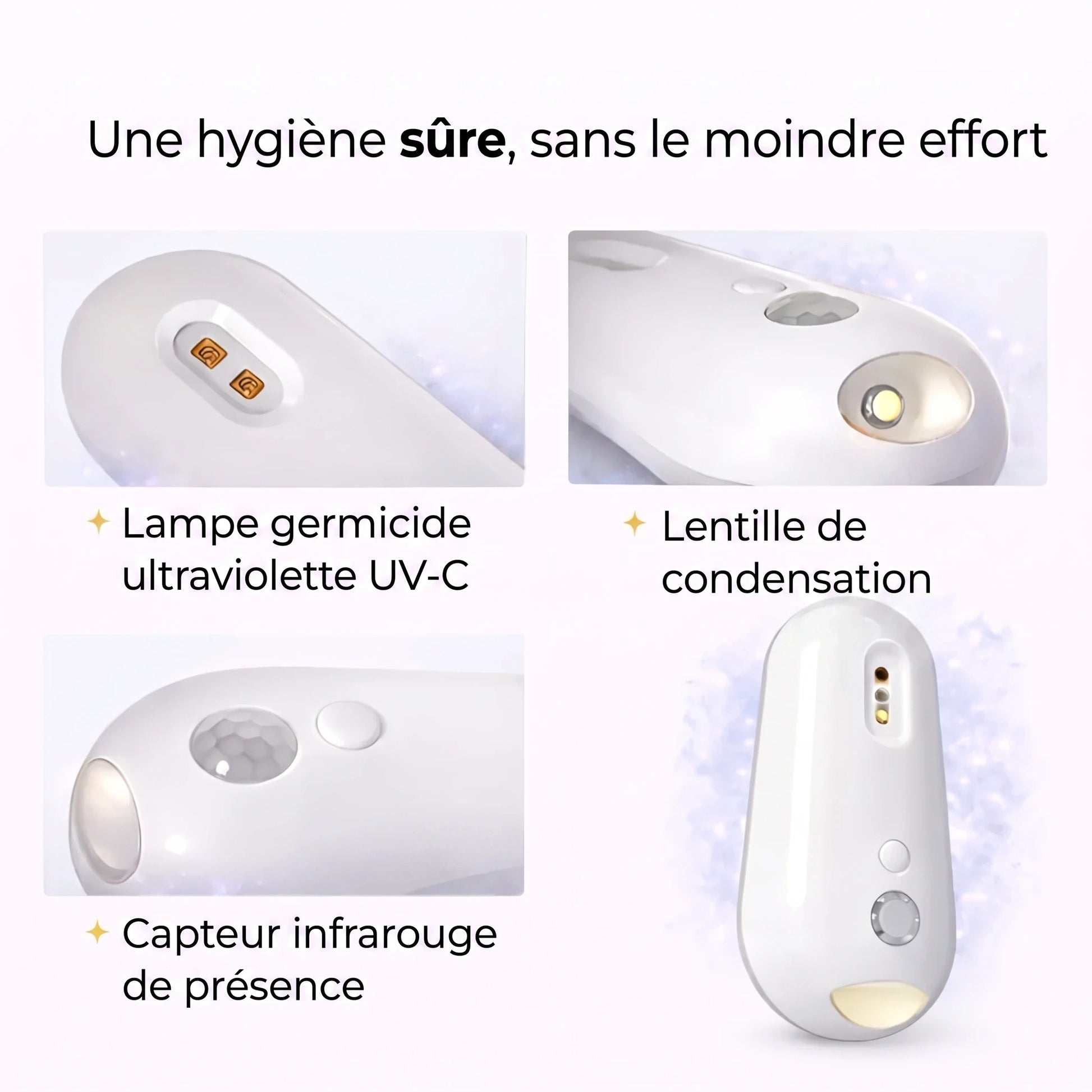 Nettoyeur WC Automatique à UV Zevlo - composants