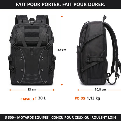 Sac à dos moto 30 L Zevlo