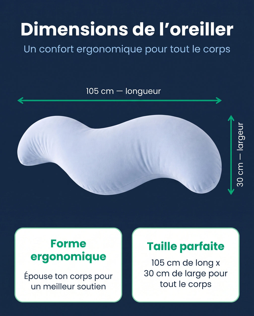 Alinéo™ - Oreiller position naturelle