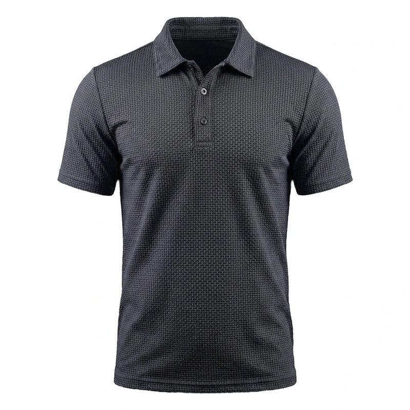 Polo Homme Confort Sans Repassage — Gris Havre