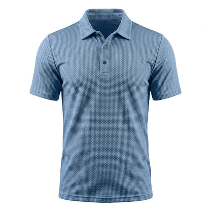 Polo Homme Confort Sans Repassage — Bleu Côtier