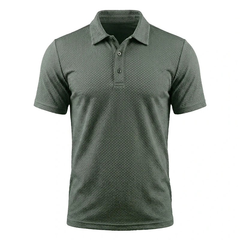Polo Homme Confort Sans Repassage — Vert Sauge