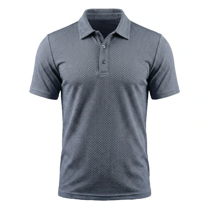 Polo Homme Confort Sans Repassage — Gris Argent