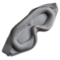 Masque de sommeil 3D gris à coques rembourrées