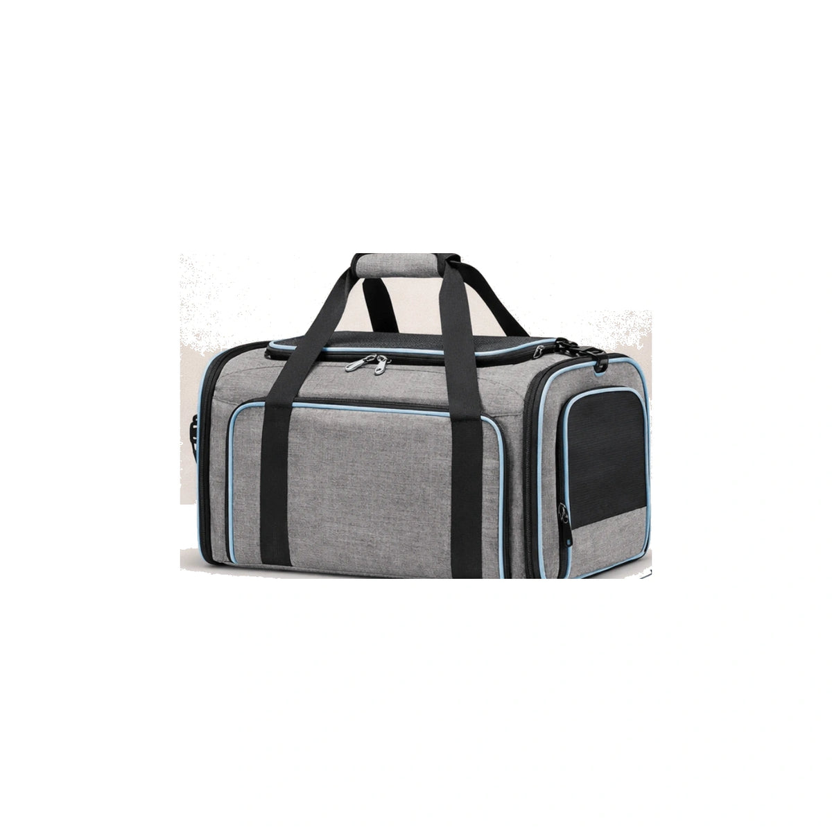 Sac de transport extensible pour chat CocoonChat, gris, fermé