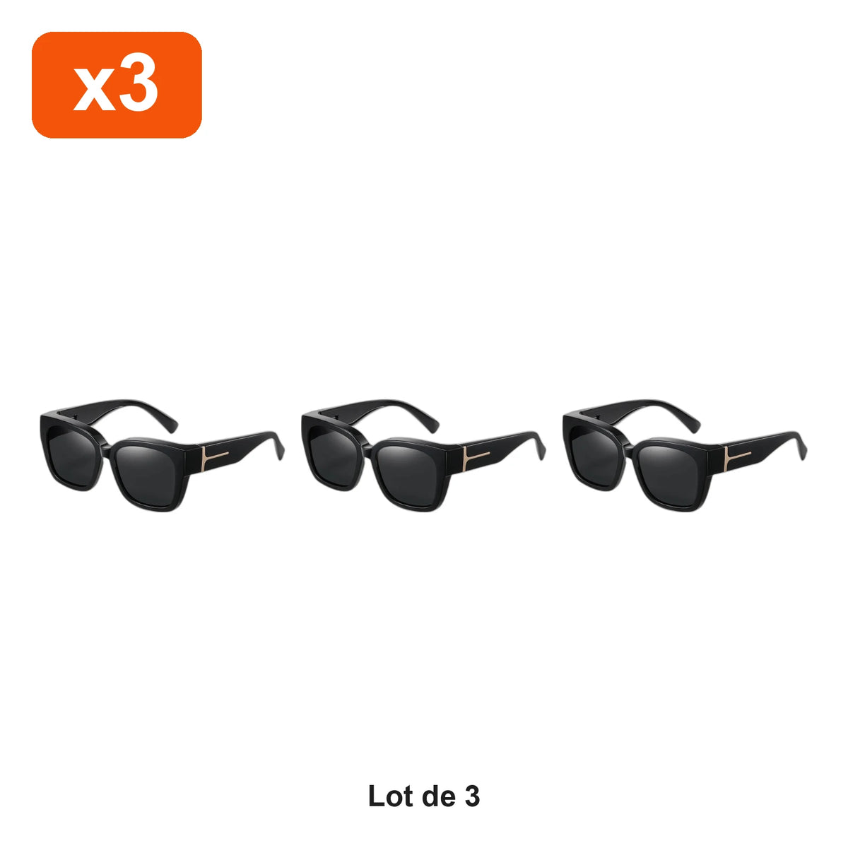 Sur-Lunettes Polarisées Femme - lot de 3