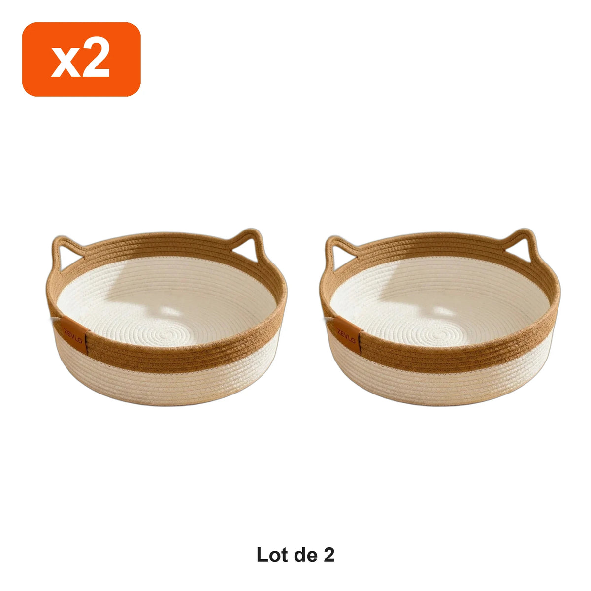 Le Panier Naturel Zevlo™ - lot de 2