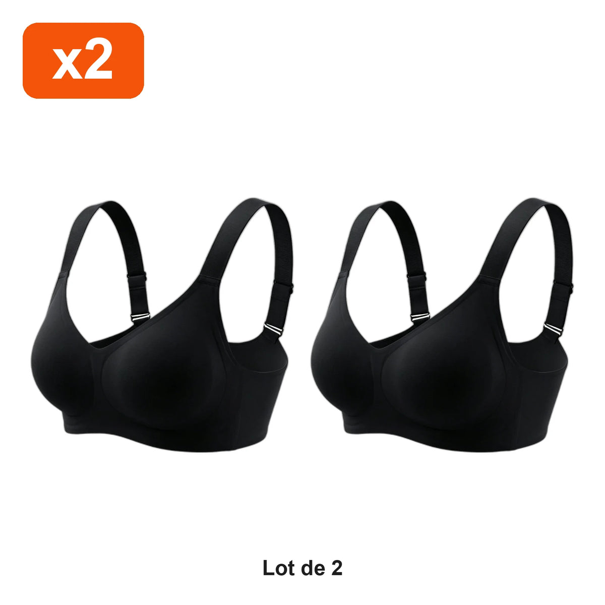 Soutien-Gorge Sans Armature Dos Lisse Zevlo™ - lot de 2