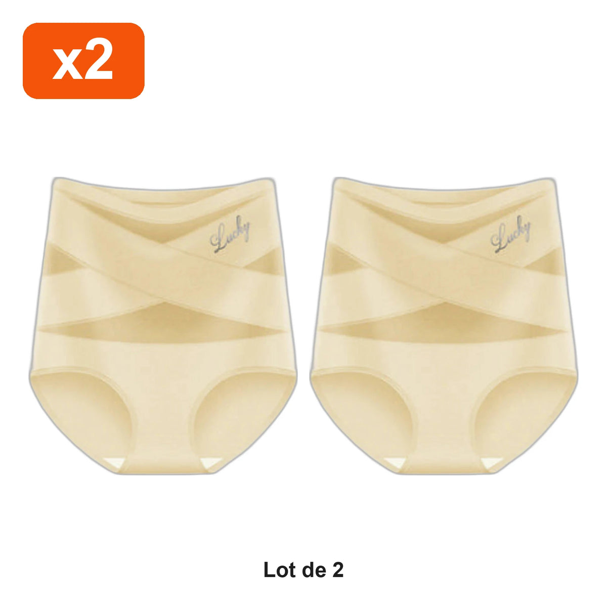 Culotte Gainante Ventre Lisse Zevlo™ - lot de 2