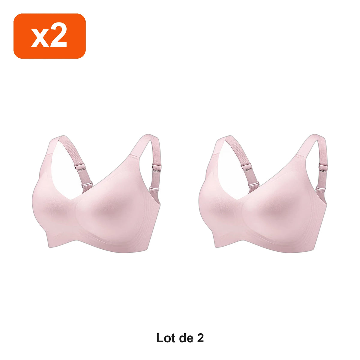 Soutien-Gorge Sans Armature Dos Lisse Zevlo™ - lot de 2