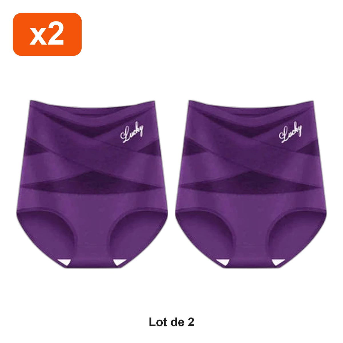 Culotte Gainante Ventre Lisse Zevlo™ - lot de 2
