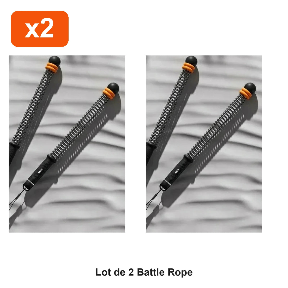 Lot de 2 Battle Rope sans corde