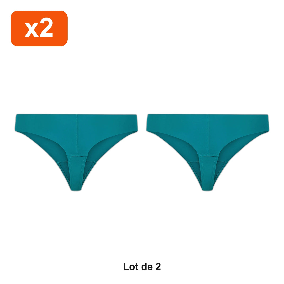 String de sport sans coutures anti-camel-toe Zevlo™ - lot de 2