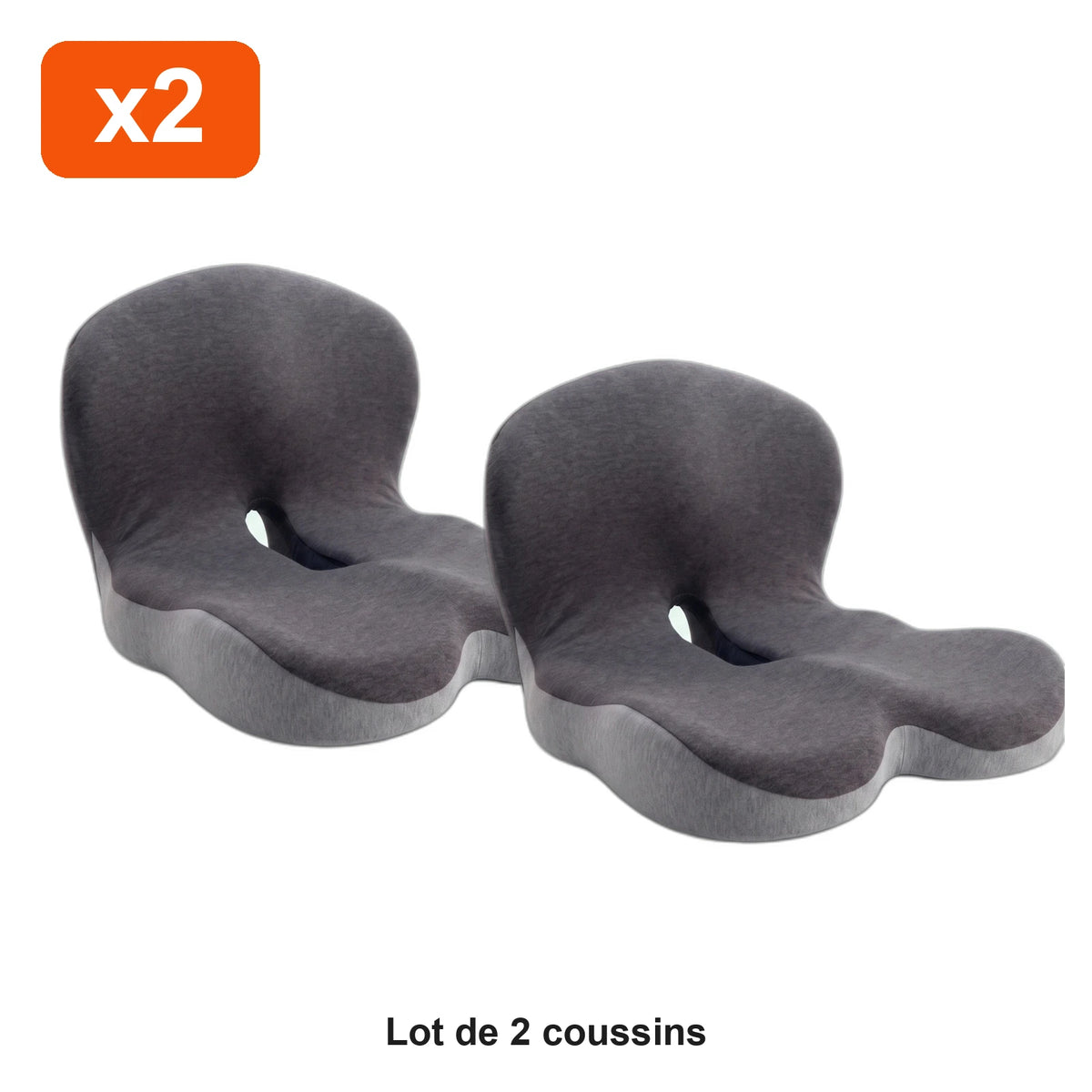 Lot de 2 coussins orthopédiques