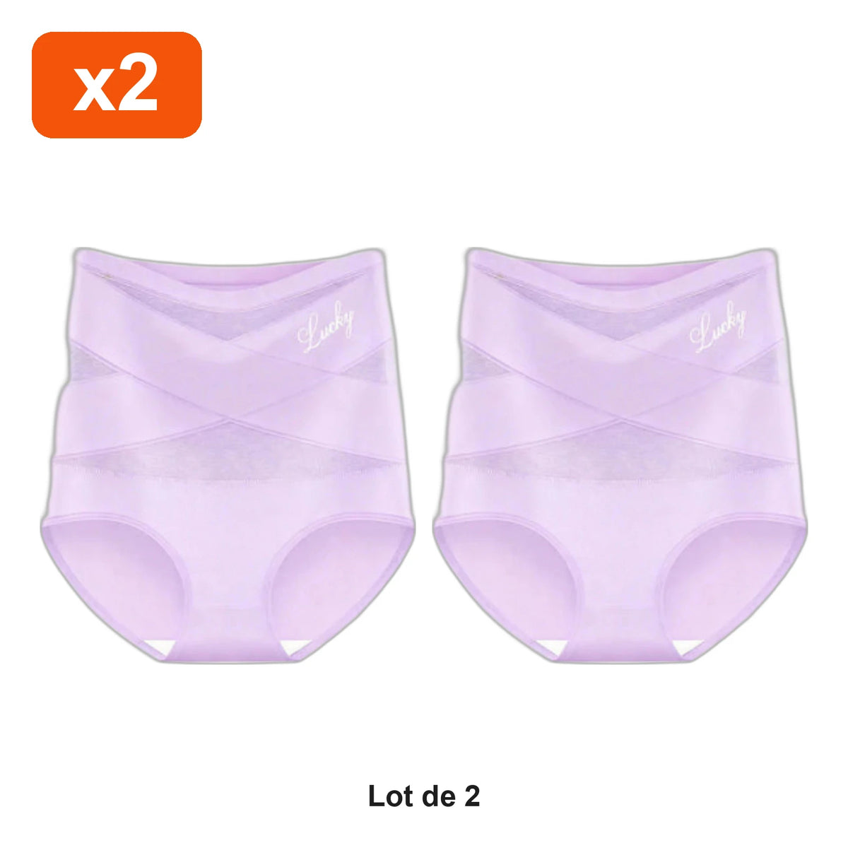 Culotte Gainante Ventre Lisse Zevlo™ - lot de 2