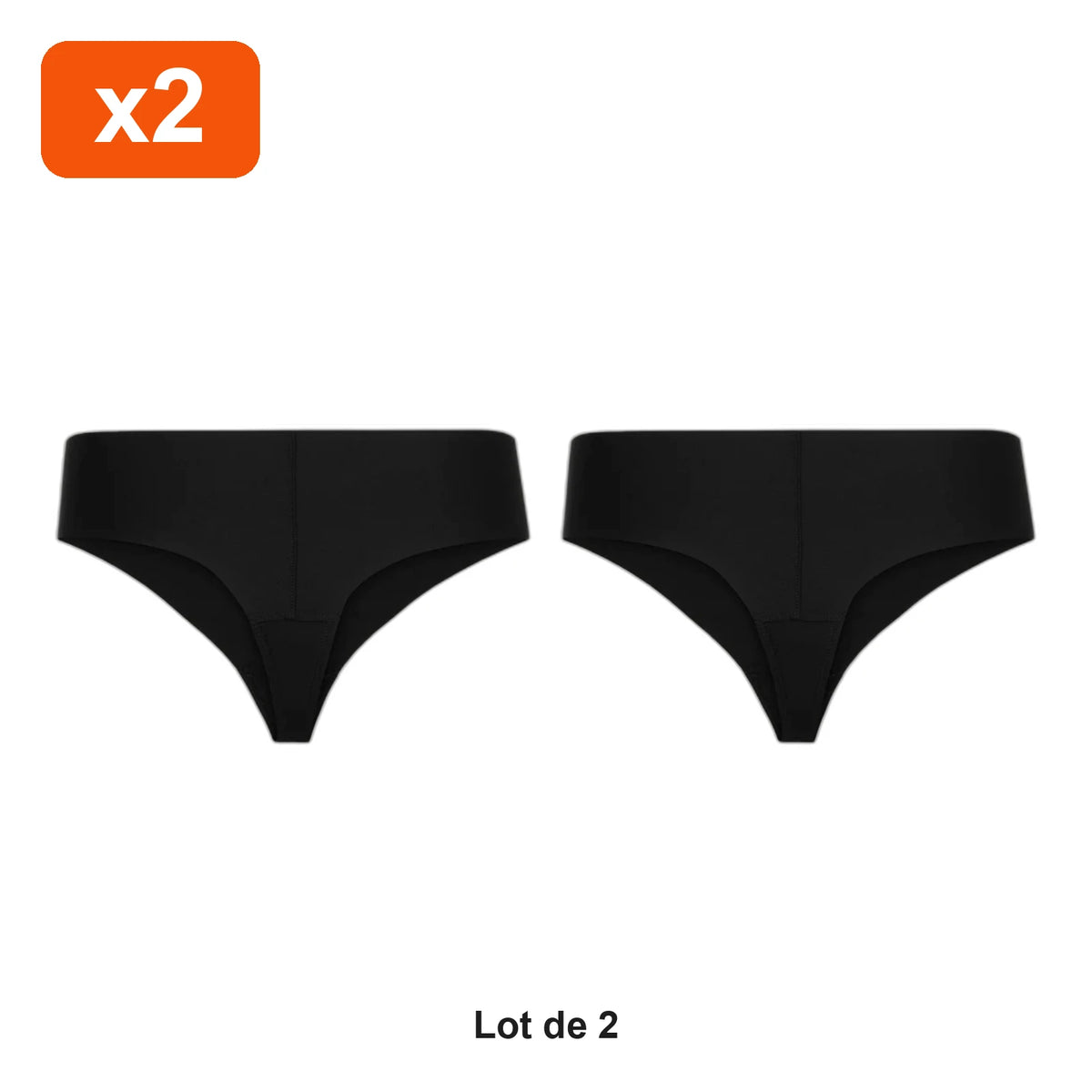 String de sport sans coutures anti-camel-toe Zevlo™ - lot de 2