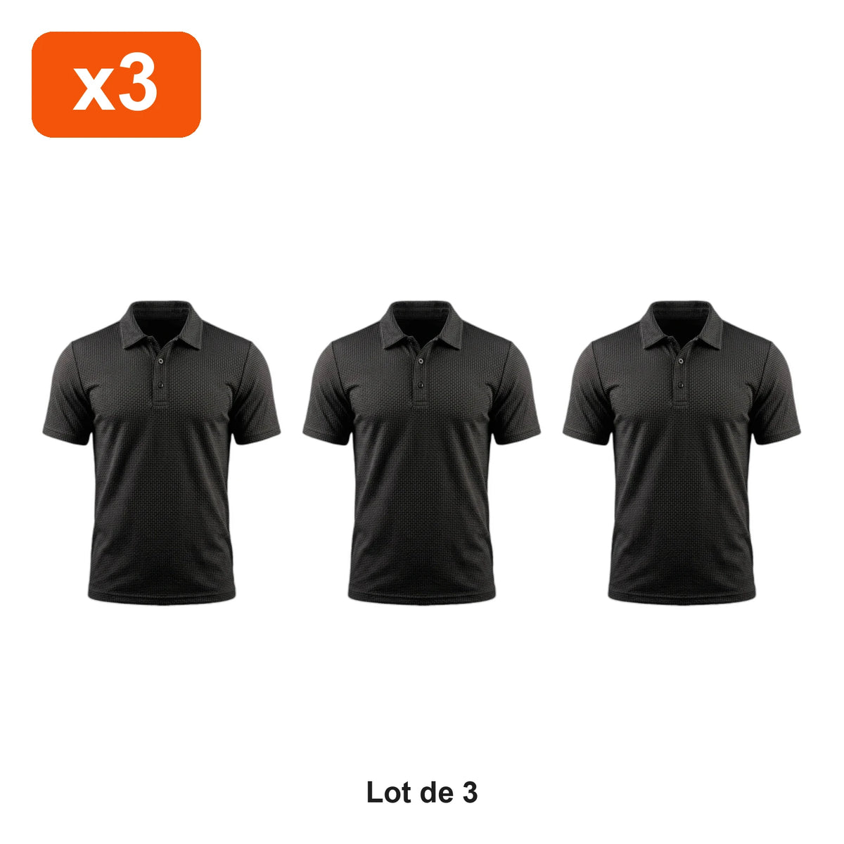 Polo Homme Confort Sans Repassage - lot de 3