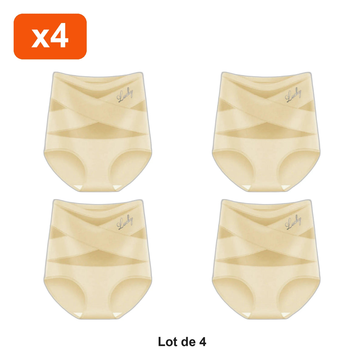 Culotte Gainante Ventre Lisse Zevlo™ - lot de 4