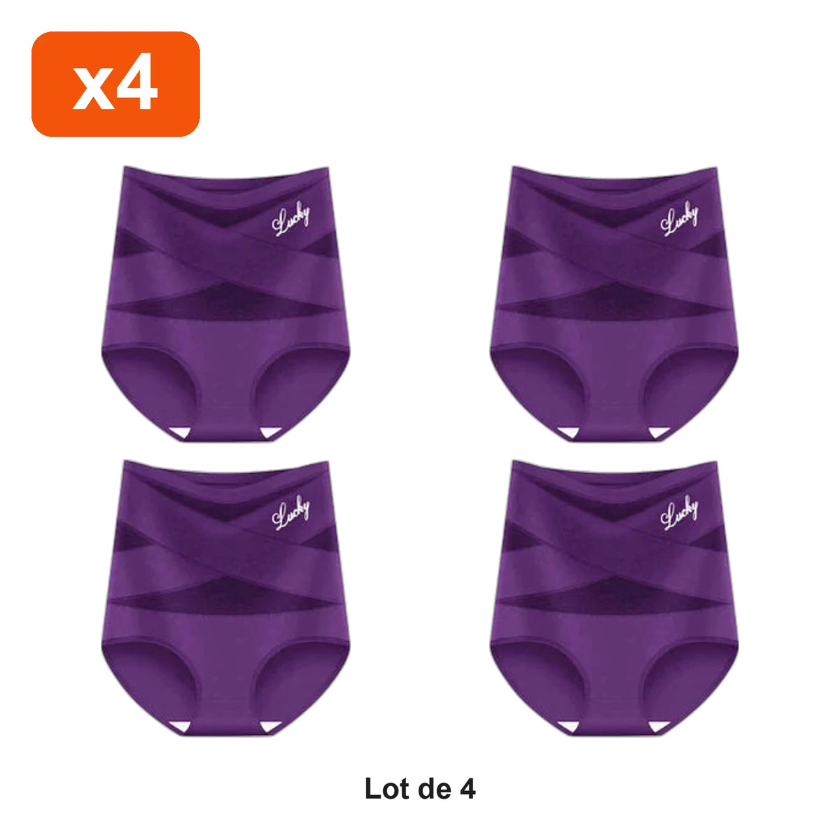 Culotte Gainante Ventre Lisse Zevlo™ - lot de 4