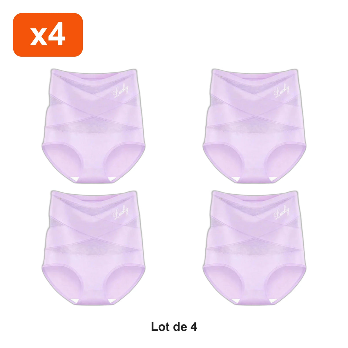 Culotte Gainante Ventre Lisse Zevlo™ - lot de 4