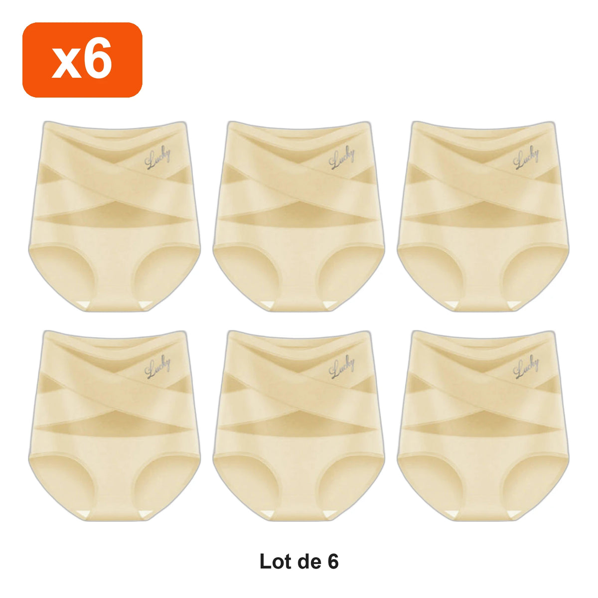 Culotte Gainante Ventre Lisse Zevlo™ - lot de 6