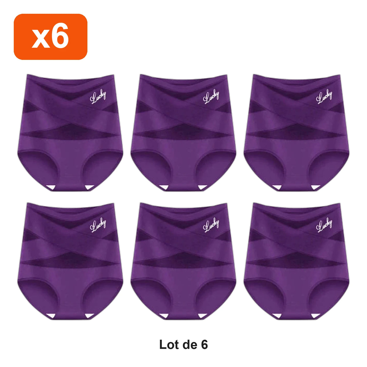 Culotte Gainante Ventre Lisse Zevlo™ - lot de 6