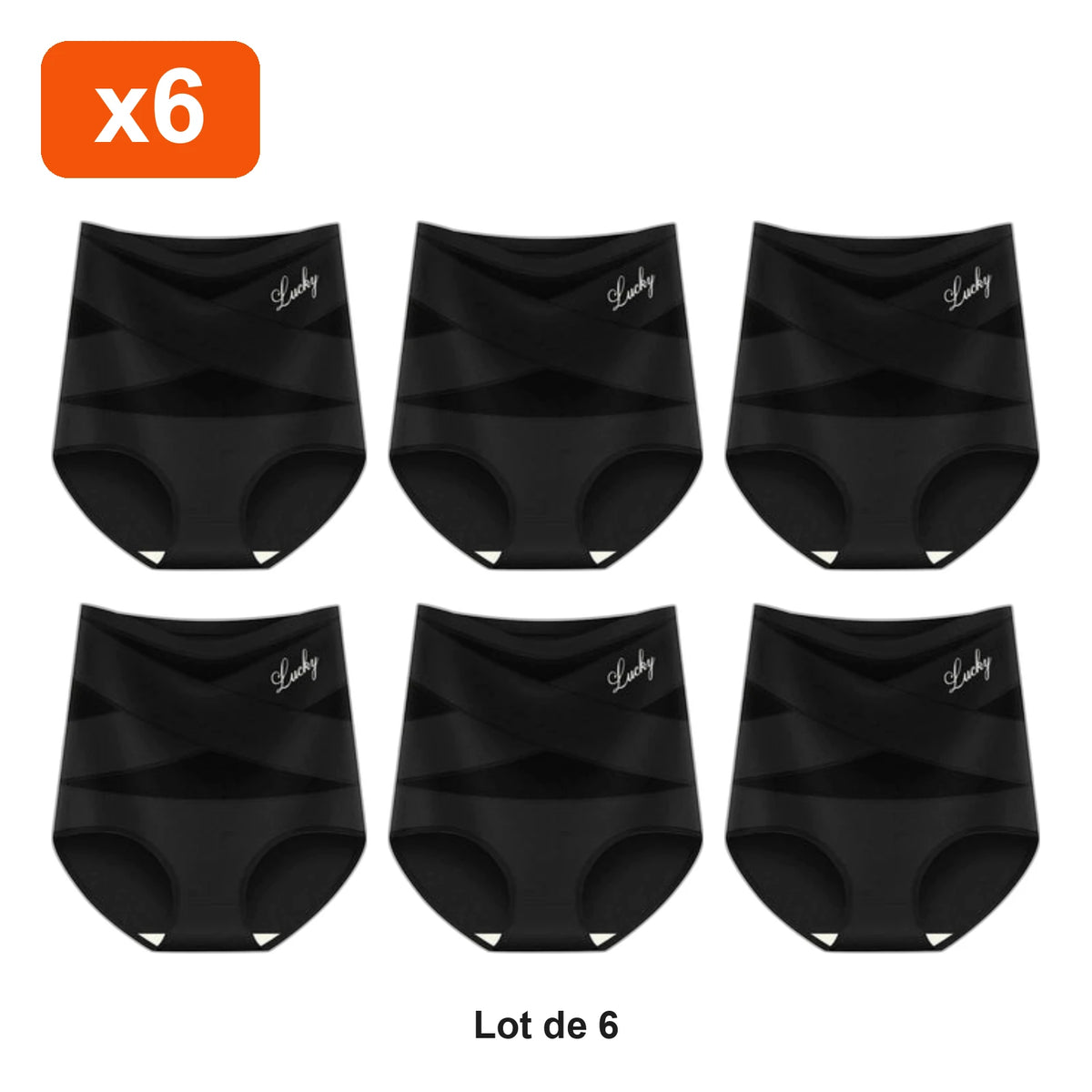 Culotte Gainante Ventre Lisse Zevlo™ - lot de 6