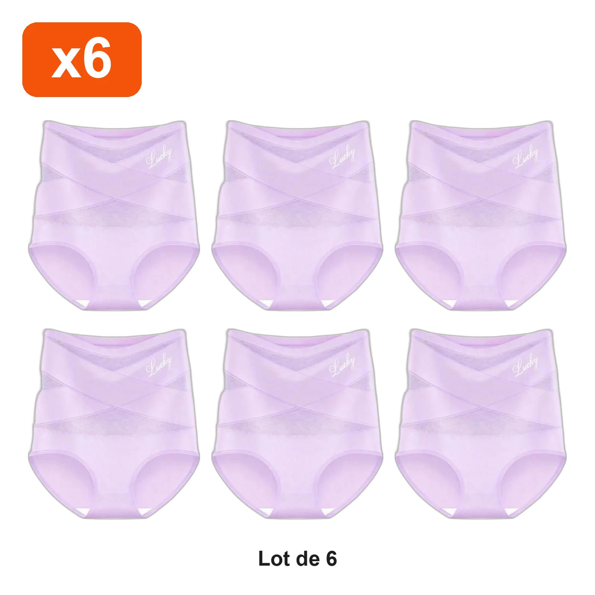 Culotte Gainante Ventre Lisse Zevlo™ - lot de 6
