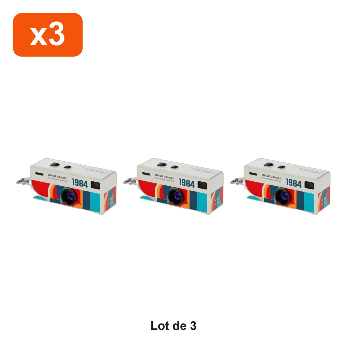 MiniCam Retro Zevlo™ - lot de 3