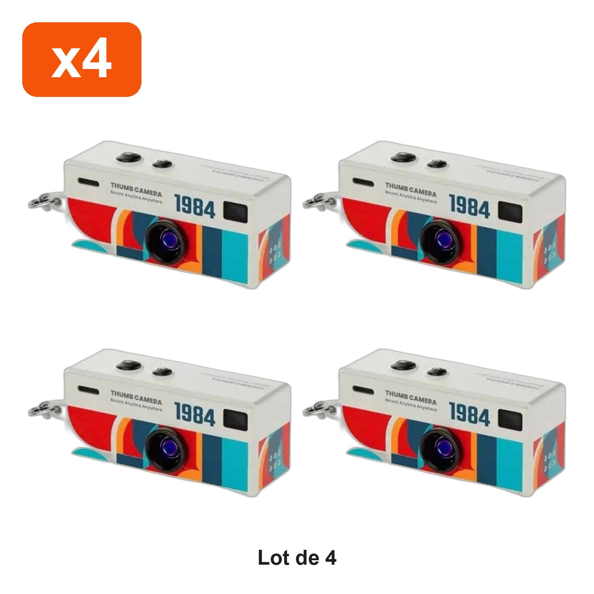 MiniCam Retro Zevlo™ - lot de 4