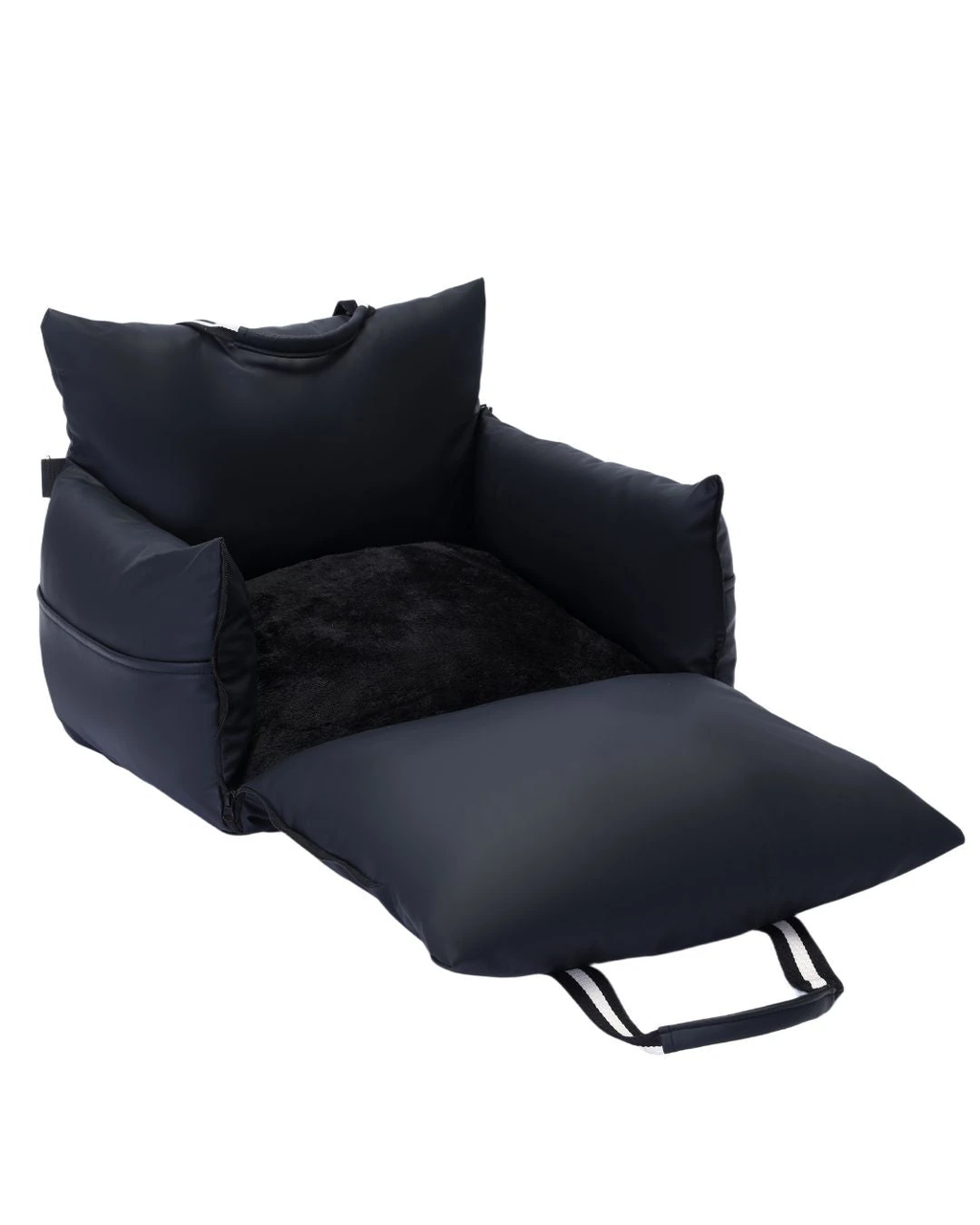 Anti-Choc™ - Siège Chien Trajet Serein Noir ouvert